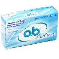 Тампоны О В "Pro Comfort Light", 16 шт артикул 7357a.